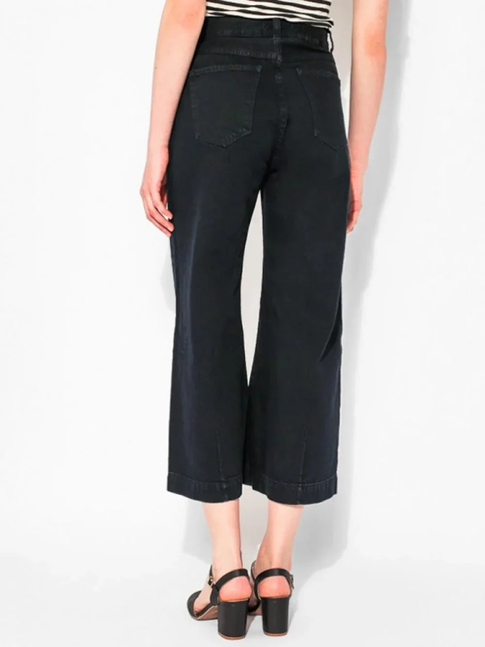 Neuw Paris crop jeans. Wide leg high waist cropped. 11 28 29 - Picture 3 of 4
